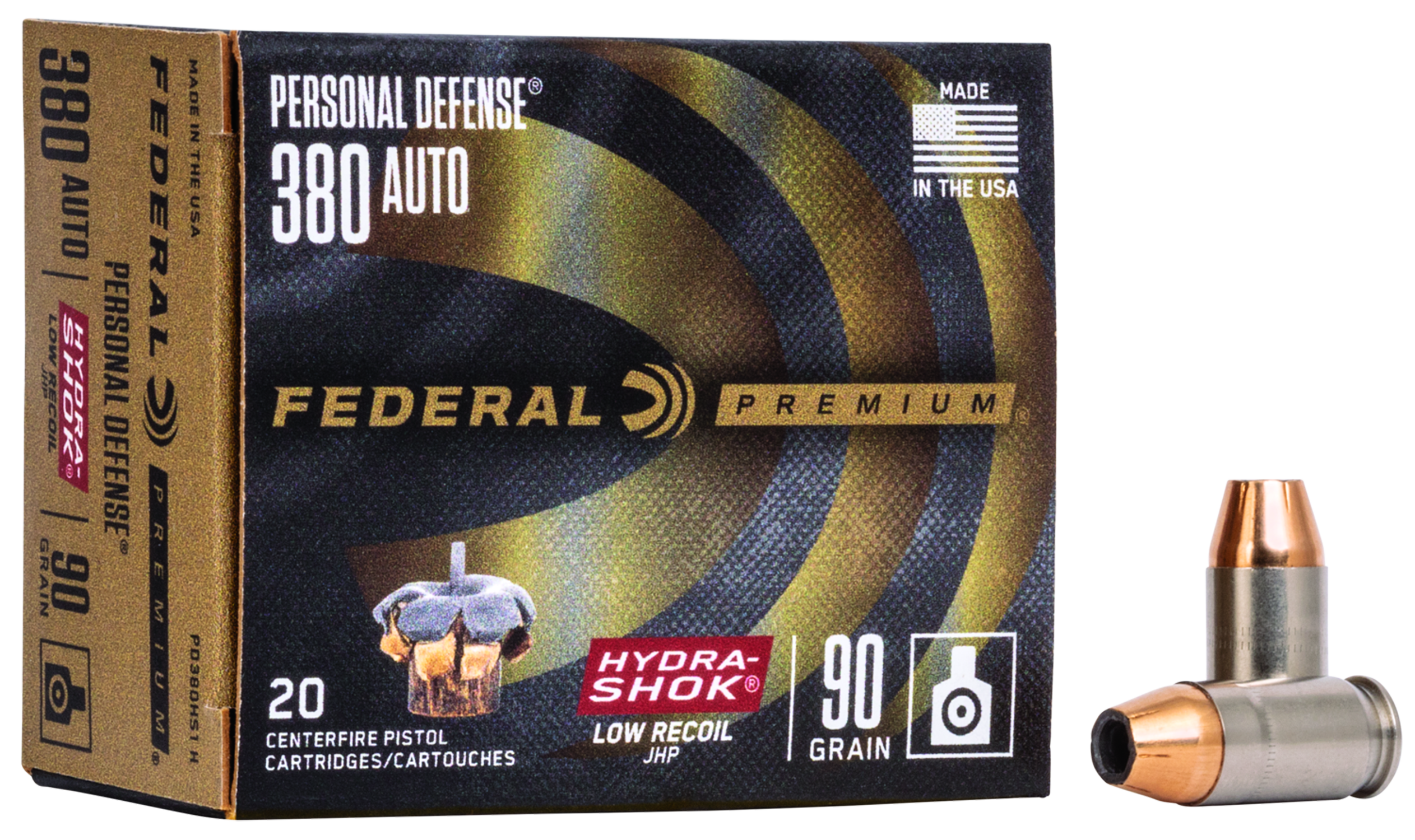 Federal Hydra Shok JHP .380 Auto 90gr. Federal Hydra Shok JHP .380 Auto 90gr.
