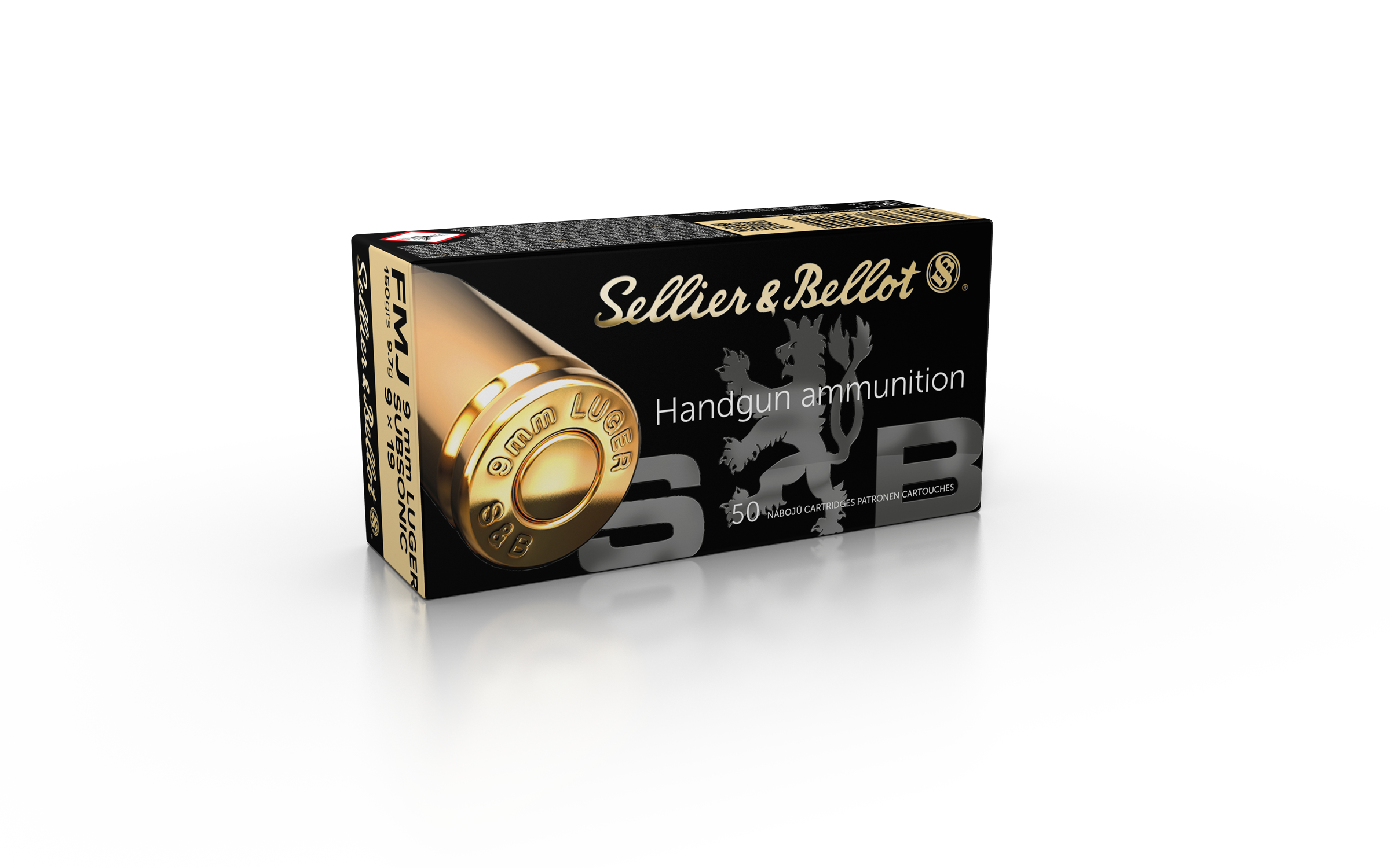 S&B Subsonic FMJ 9x19 150gr. S&B Subsonic FMJ 9x19 150gr.