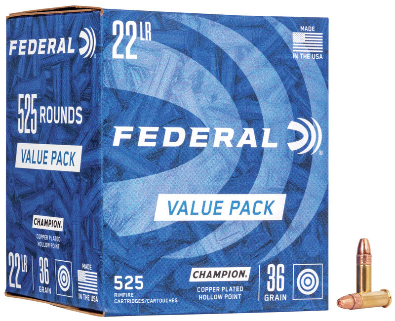 Federal Champion HV Copper Schüttpackung .22 LR 36gr. Federal Champion HV Copper Schüttpackung .22 LR 36gr.