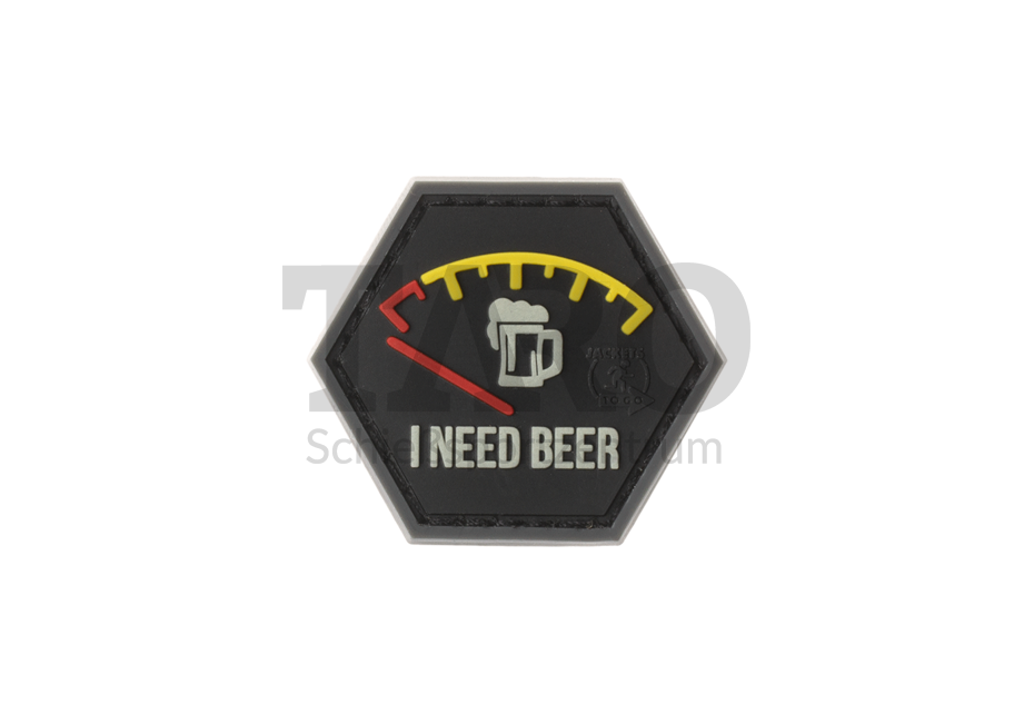 Rubber Patch I need Beer (JTG) Red Rubber Patch I need Beer (JTG) Red