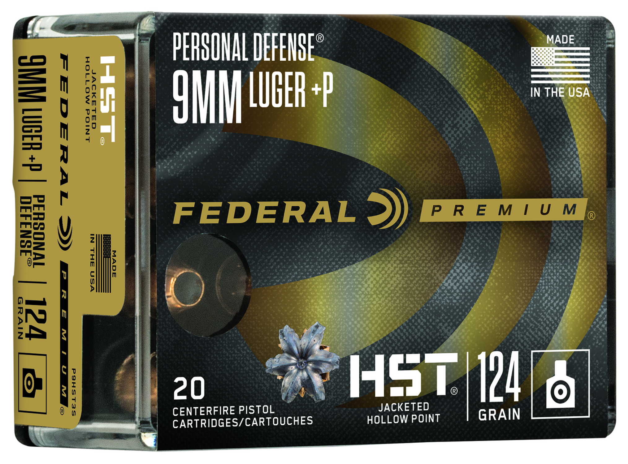 Federal Personal Defense HST JHP 9x19 +P 124gr. Federal Personal Defense HST JHP 9x19 +P 124gr.