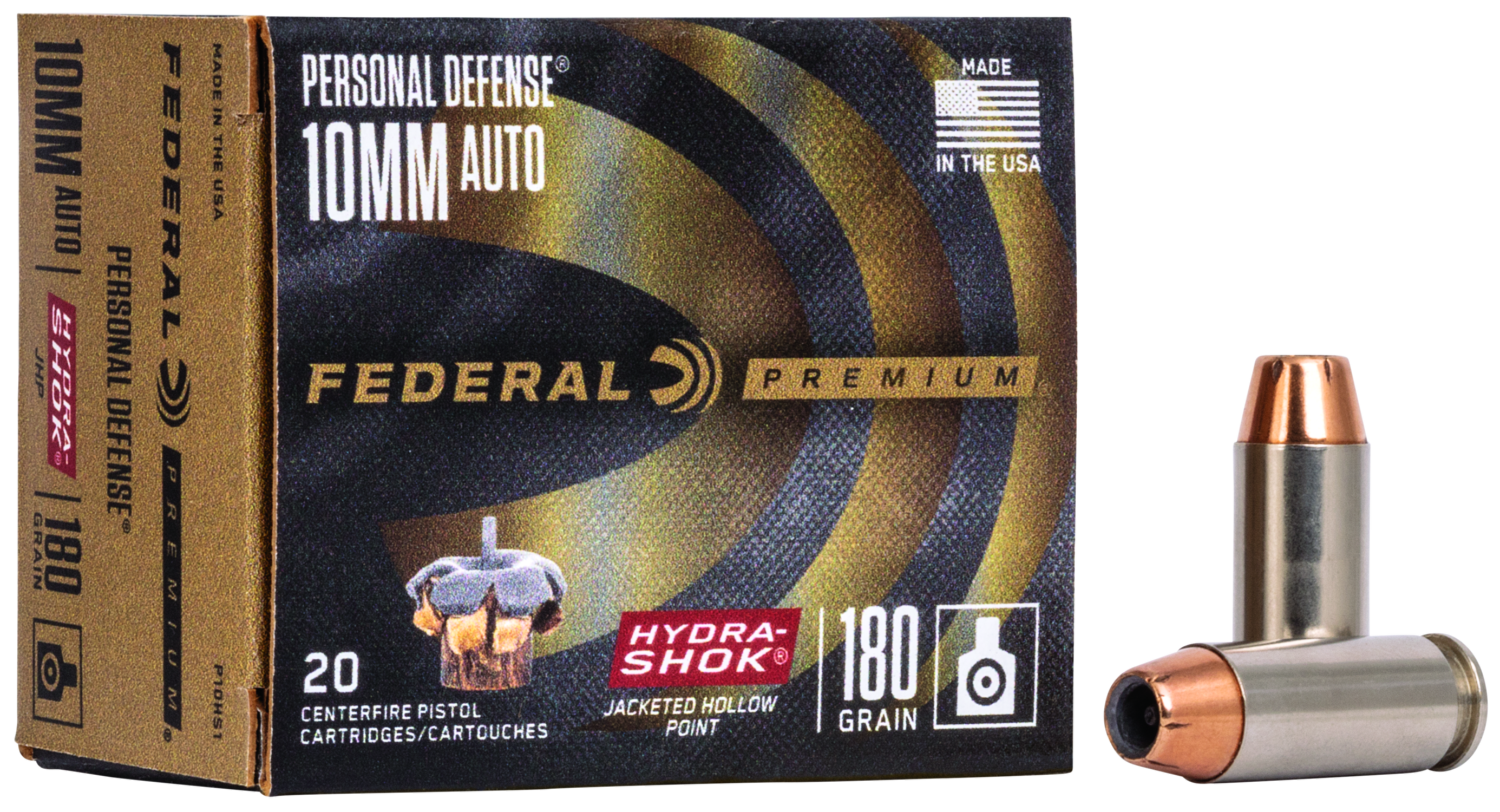 Federal Hydra Shok JHP 10mm Auto 180gr. Federal Hydra Shok JHP 10mm Auto 180gr.