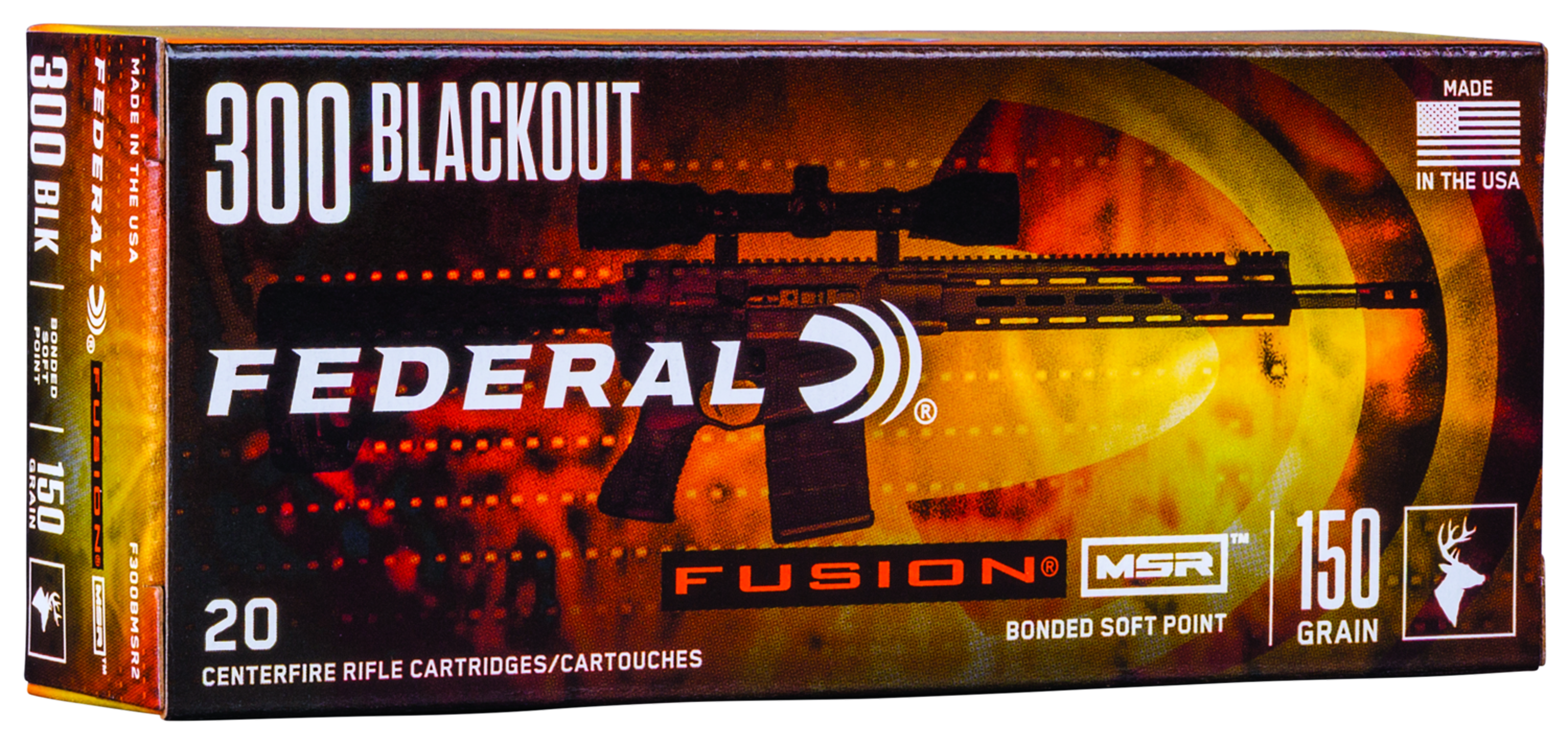 Federal Fusion MSR .300 Blackout 150gr. Federal Fusion MSR .300 Blackout 150gr.