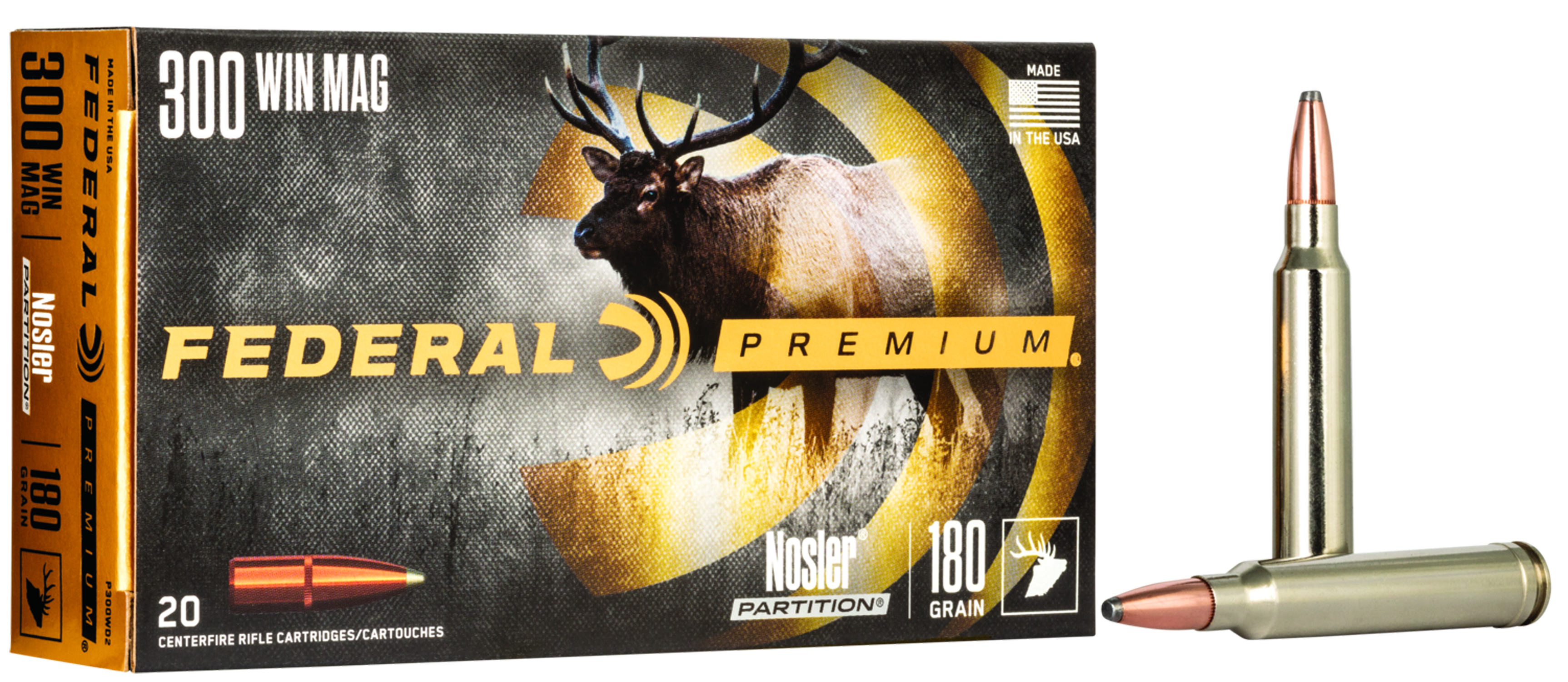 Federal Premium Nosler Partition .300 Win. Mag. 180gr. Federal Premium Nosler Partition .300 Win. Mag. 180gr.