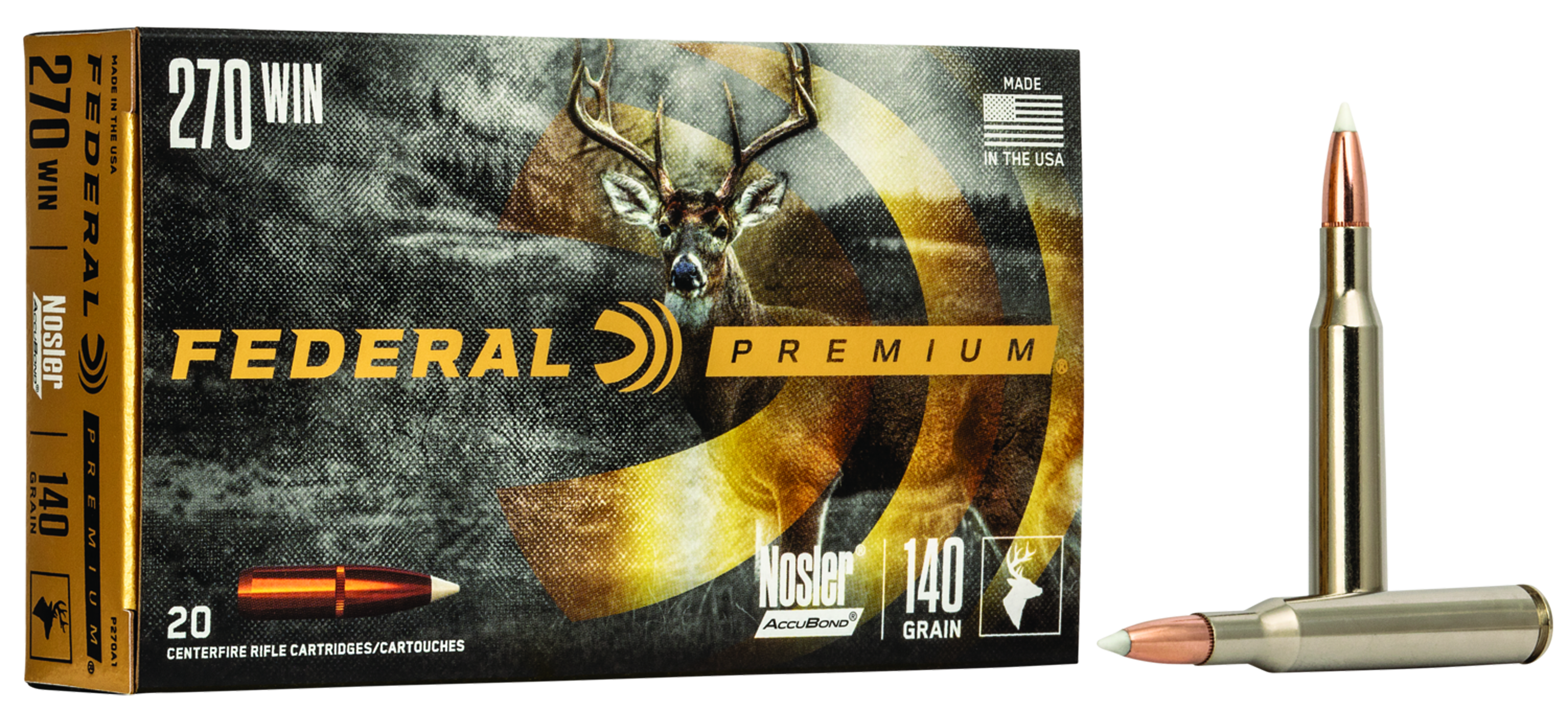 Federal Premium Nosler Accubond .270 Win. 140gr. Federal Premium Nosler Accubond .270 Win. 140gr.