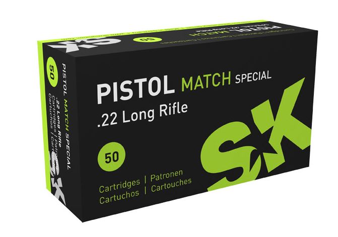 SK Pistol Match Spezial .22 LR 40gr. SK Pistol Match Spezial .22 LR 40gr.