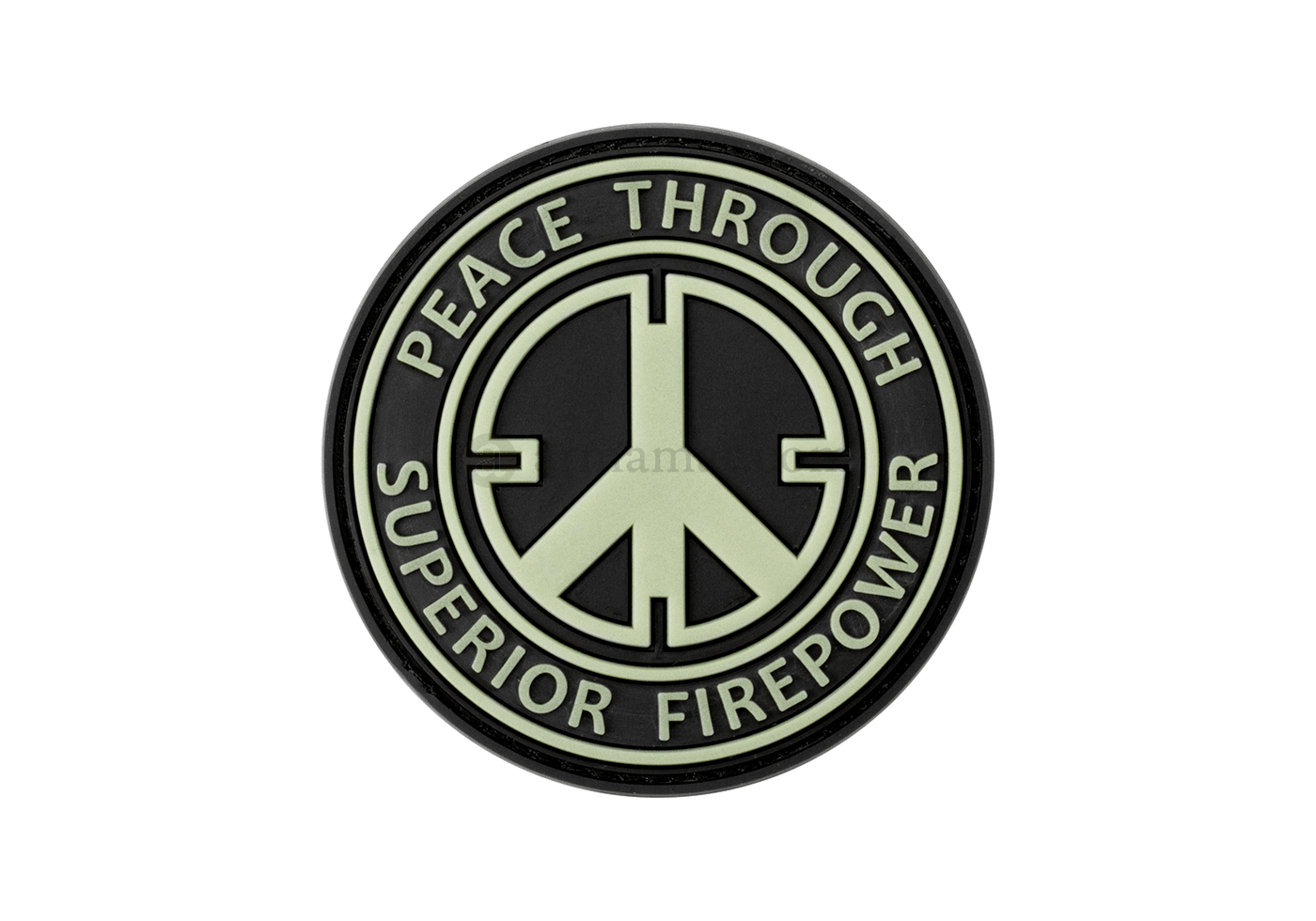 Rubber Patch Peace Glow in the Dark Rubber Patch Peace Glow in the Dark
