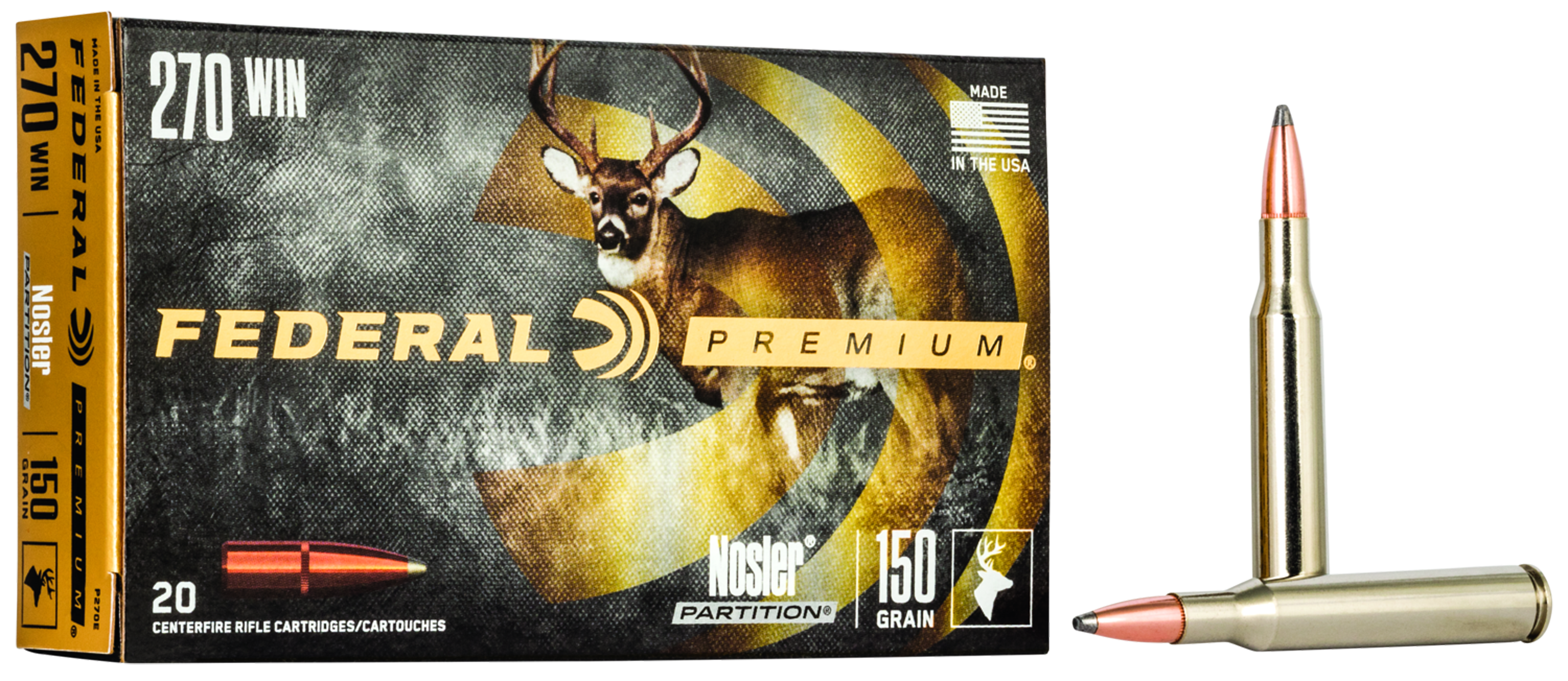 Federal Premium Nosler Partition .270 Win. 150gr. Federal Premium Nosler Partition .270 Win. 150gr.