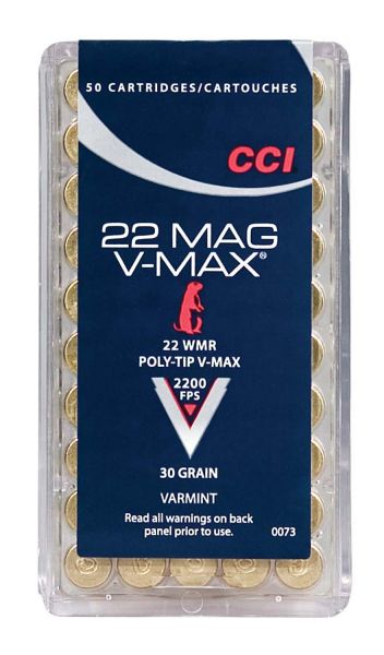 CCI V-Max .22 Win. Mag. 30gr. CCI V-Max .22 Win. Mag. 30gr.