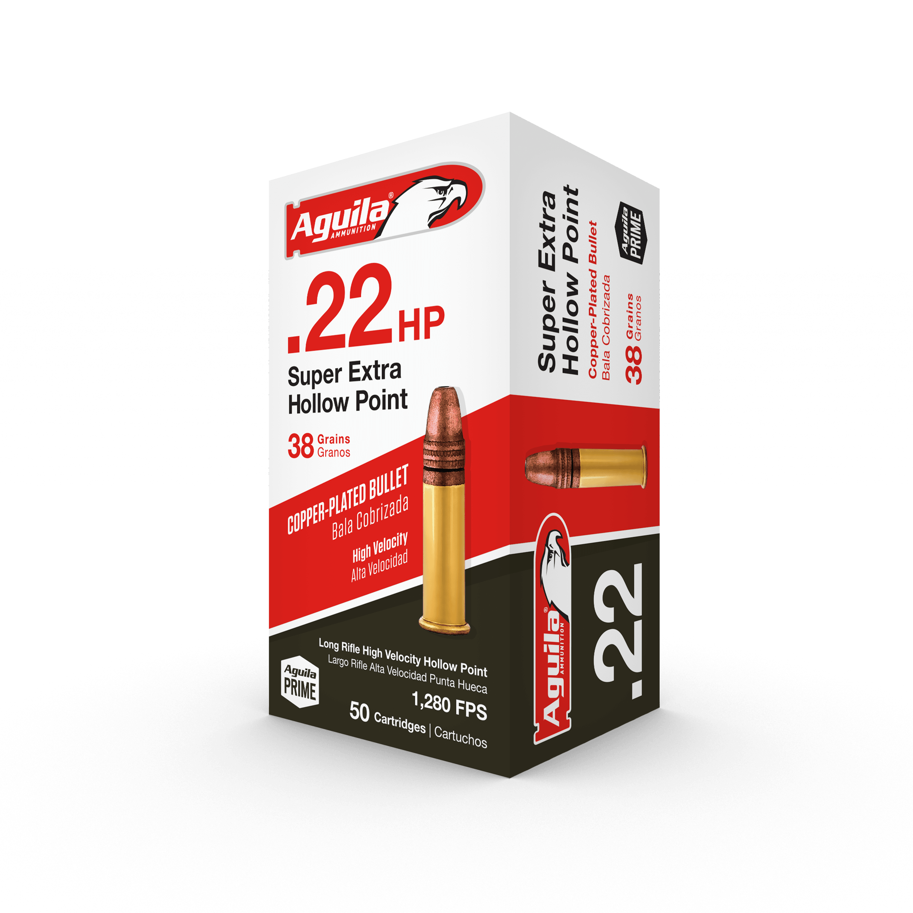 Aguila Super Extra HP verkupfert .22 LR 38gr. Aguila Super Extra HP verkupfert .22 LR 38gr.