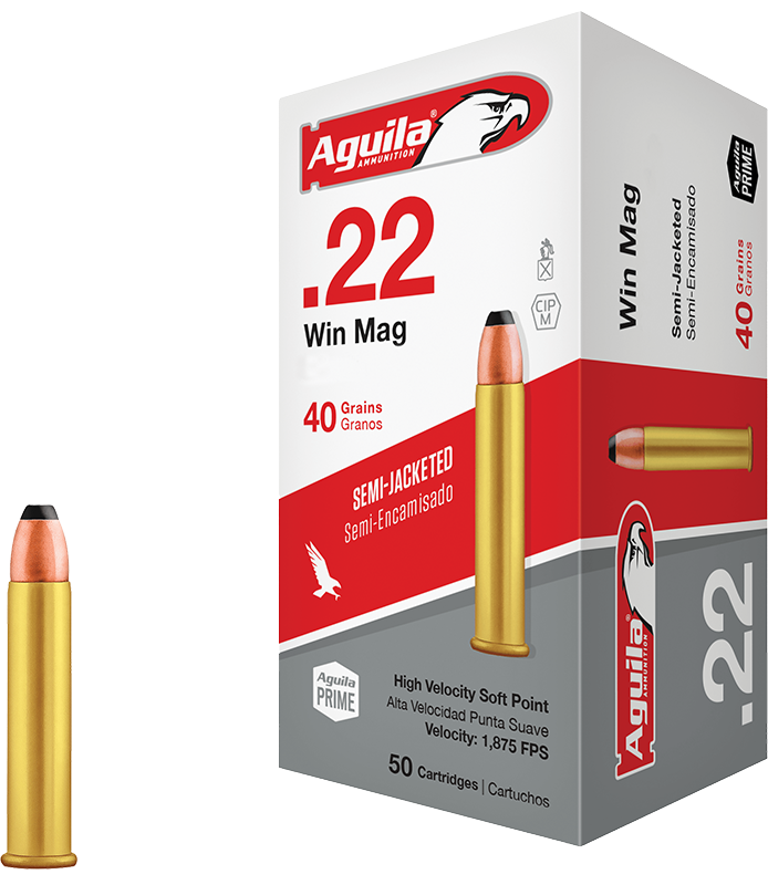 Aguila Semi Jacketed .22 Win. Mag. 40gr. Aguila Semi Jacketed .22 Win. Mag. 40gr.