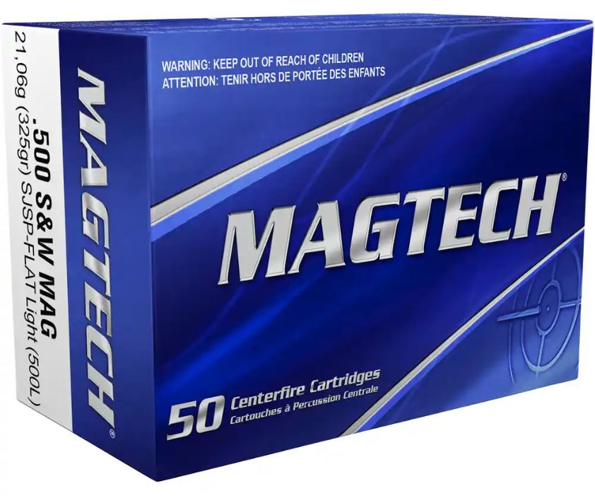 Magtech Light Loading SJSP .500 S&W 325gr. (500L) Magtech Light Loading SJSP .500 S&W 325gr. (500L)