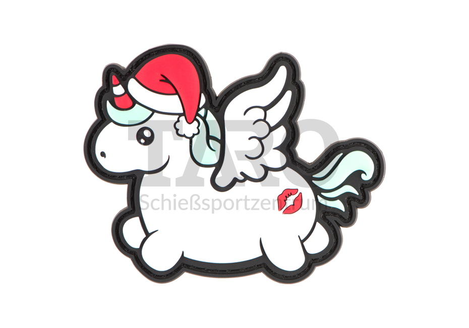 Rubber Patch Christmas Unicorn Rubber Patch Christmas Unicorn