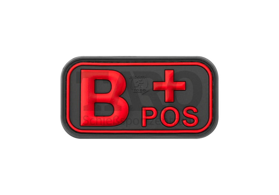 Rubber Patch Bloodtype B Pos Rubber Patch Bloodtype B Pos