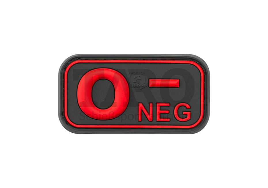 Rubber Patch Bloodtype 0 Neg Rubber Patch Bloodtype 0 Neg