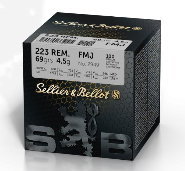 S&B FMJ .223 Rem. 69gr. Schüttpackung S&B FMJ .223 Rem. 69gr. Schüttpackung