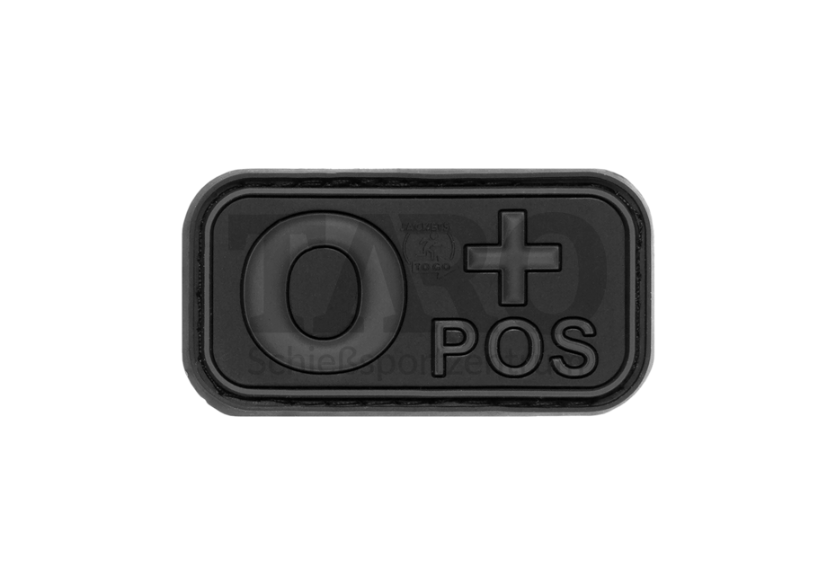 Rubber Patch Bloodtype 0 Pos Blackops Rubber Patch Bloodtype 0 Pos Blackops