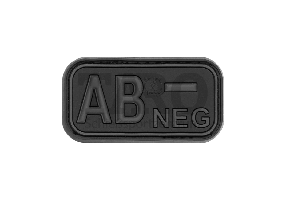 Rubber Patch Bloodtype AB Neg Blackops Rubber Patch Bloodtype AB Neg Blackops
