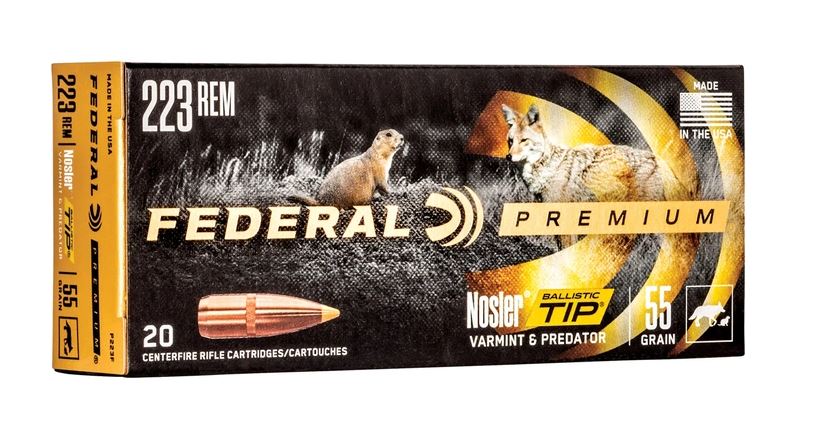 Federal Premium Nosler Ballistic Tip .223 Rem. 55gr. Federal Premium Nosler Ballistic Tip .223 Rem. 55gr.