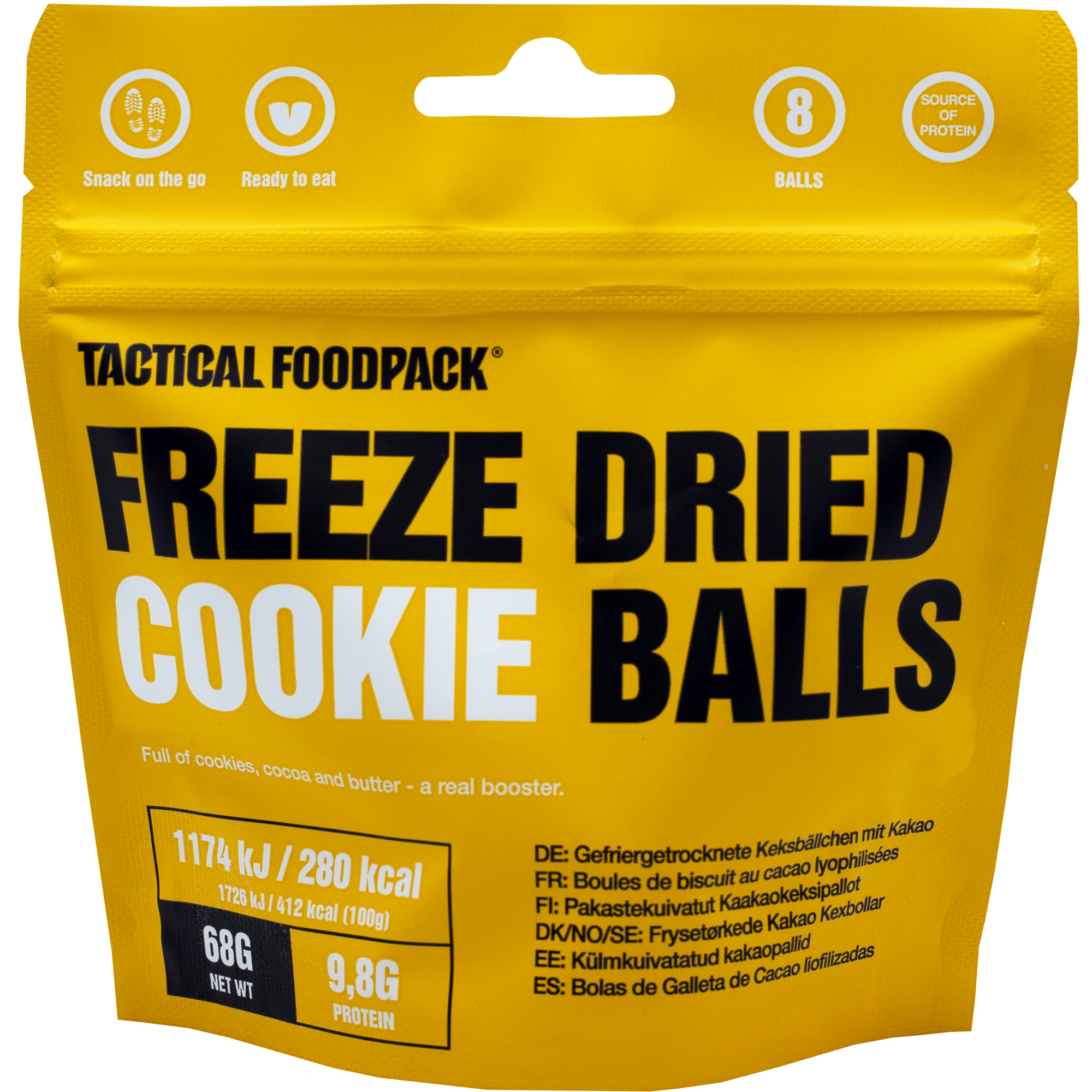 TACTICAL FOODPACK Freeze Dried Cookie Balls TACTICAL FOODPACK Freeze Dried Cookie Balls