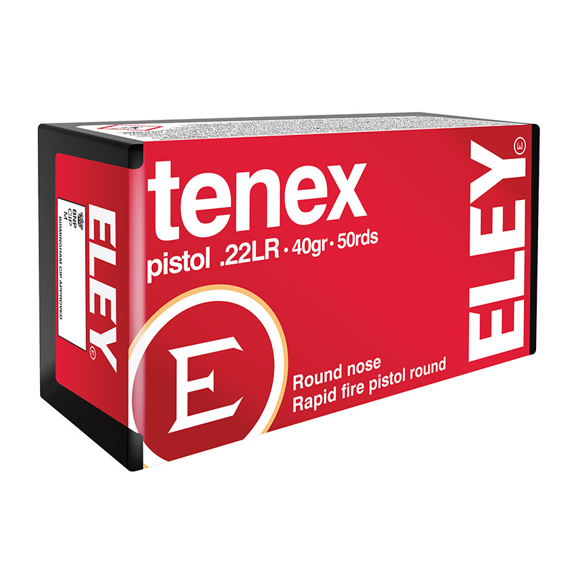 ELEY Tenex Pistol .22 LR 40gr. ELEY Tenex Pistol .22 LR 40gr.