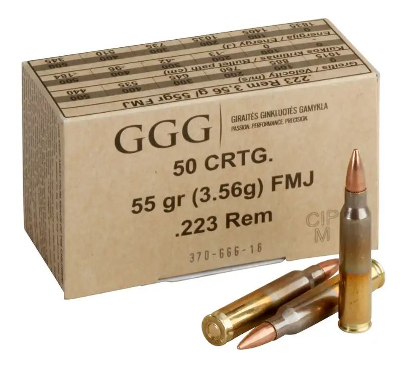 GGG FMJ .223 Rem. 55gr. GGG FMJ .223 Rem. 55gr.