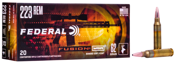Federal Fusion MSR .223 Rem. 62gr. Federal Fusion MSR .223 Rem. 62gr.