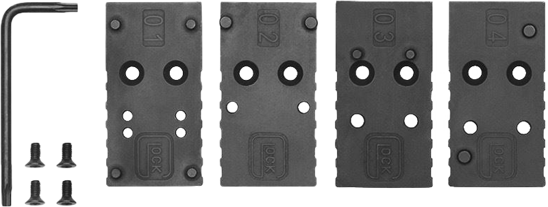Glock Adapterplatte MOS 01 inkl. Schrauben Glock Adapterplatte MOS 01 inkl. Schrauben