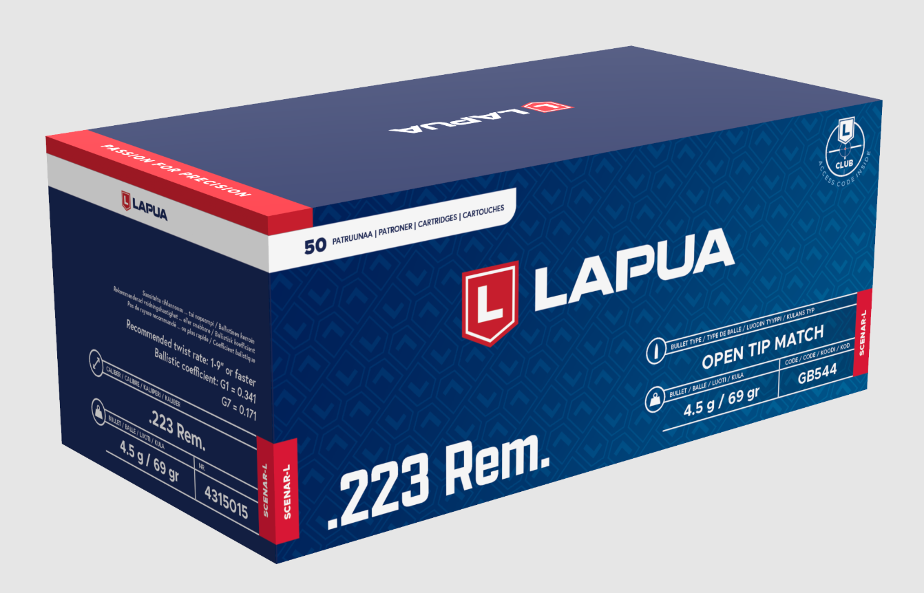 Lapua Scenar OTM .223 Rem. 69gr. Lapua Scenar OTM .223 Rem. 69gr.