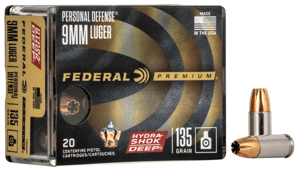 Federal Hydra Shok Deep JHP 9x19 135gr. Federal Hydra Shok Deep JHP 9x19 135gr.