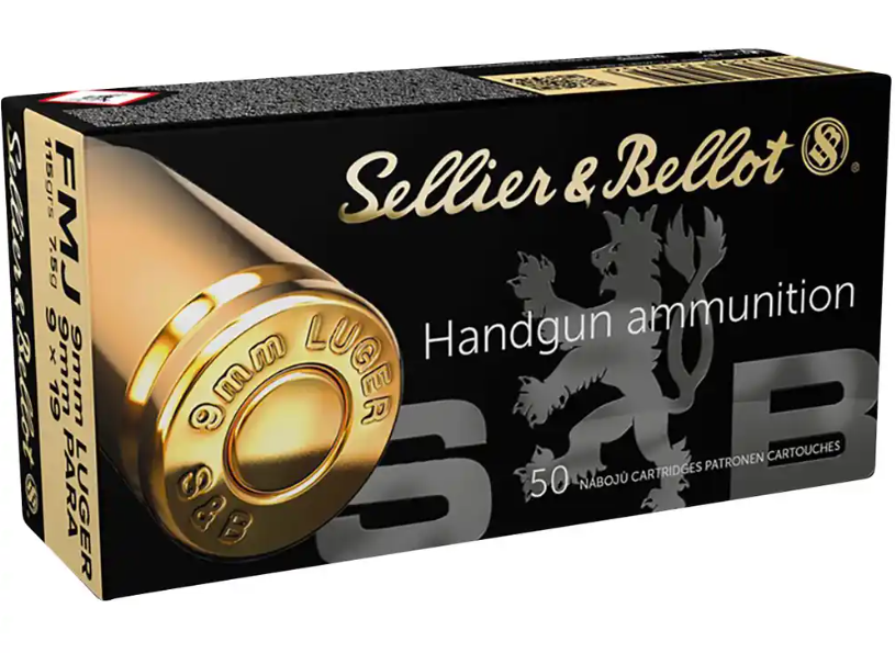 S&B FMJ 9x19 115gr. 1.000er Karton S&B FMJ 9x19 115gr. 1.000er Karton