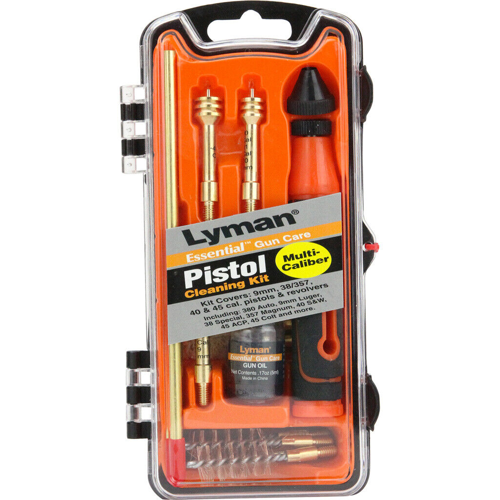 Lyman Essential Pistol Cleaning Kit .22, 9mm, .40 Lyman Essential Pistol Cleaning Kit .22, 9mm, .40
