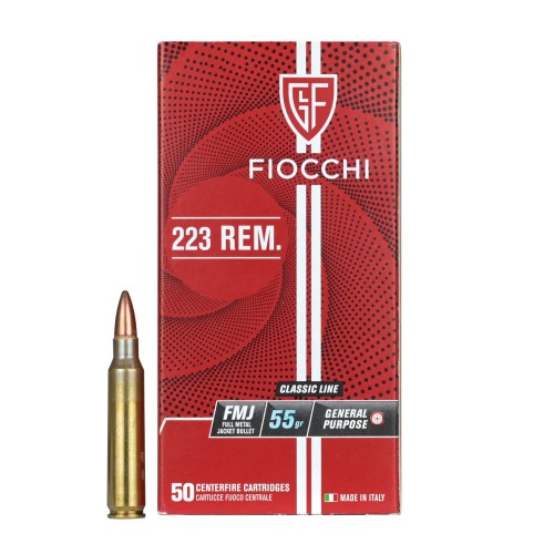 Fiocchi FMJ .223 Rem. 55gr. Fiocchi FMJ .223 Rem. 55gr.