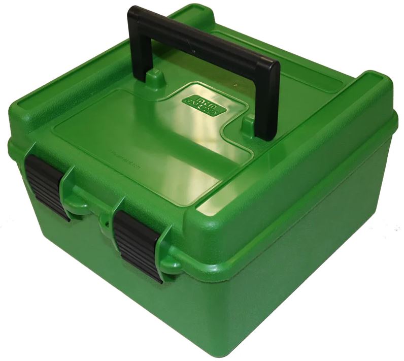 MTM Box Deluxe Rifle 100St. mit Griff; Grün MTM Box Deluxe Rifle 100St. mit Griff; Grün