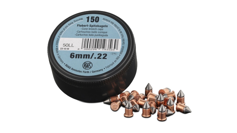 RWS Flobert Spitzkugel 6mm RWS Flobert Spitzkugel 6mm