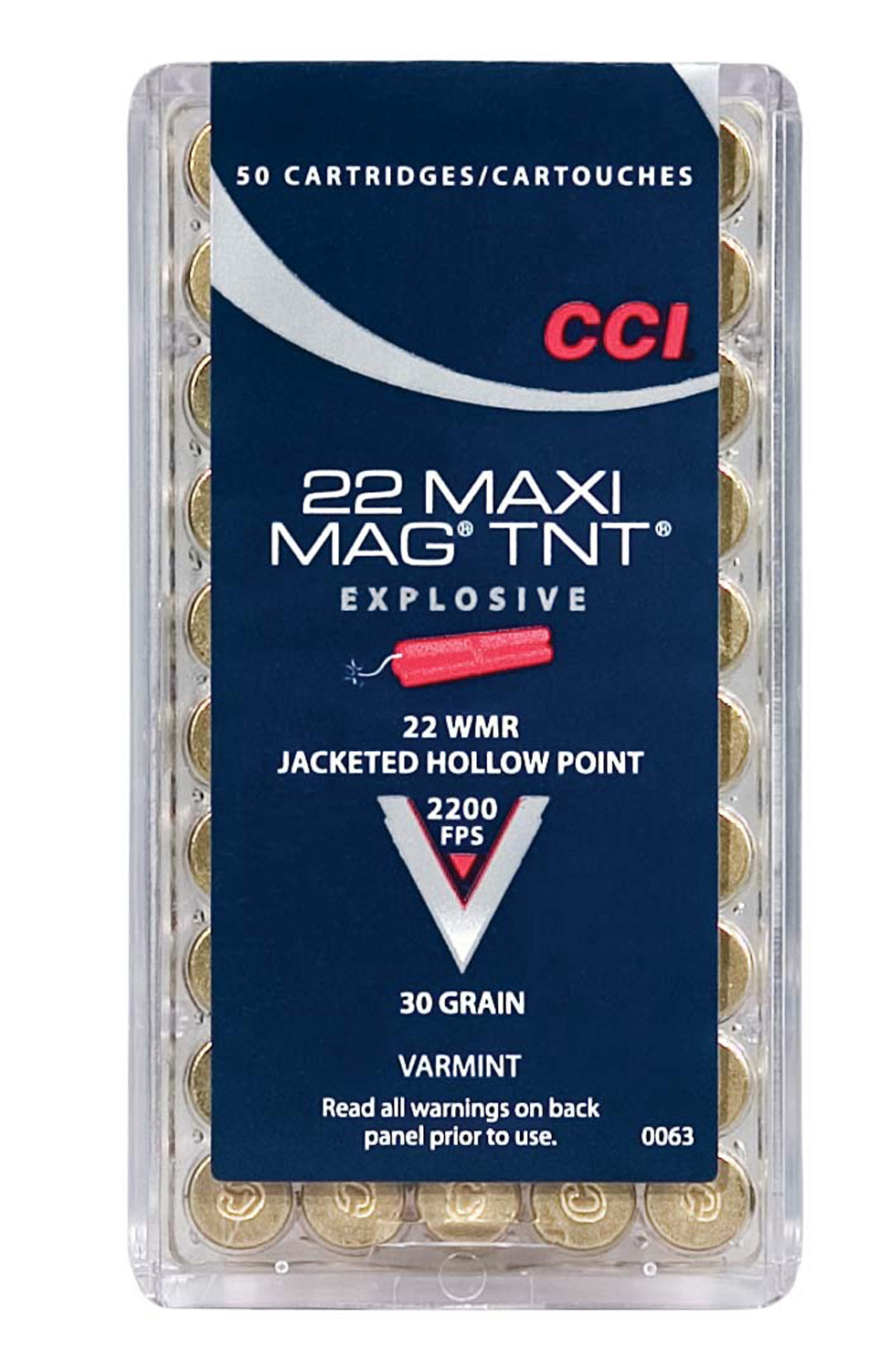CCI Maxi Mag TNT JHP .22 Win. Mag. 30gr. CCI Maxi Mag TNT JHP .22 Win. Mag. 30gr.