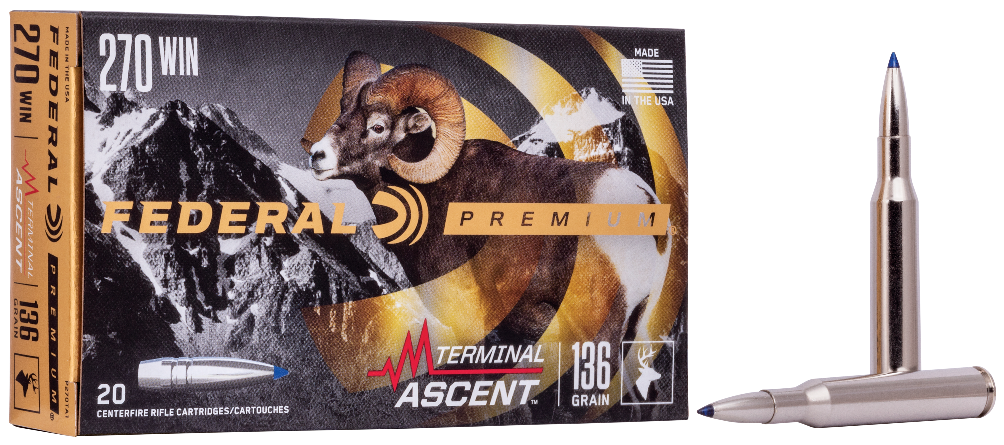 Federal Premium Terminal Ascent .270 Win. 136gr. Federal Premium Terminal Ascent .270 Win. 136gr.