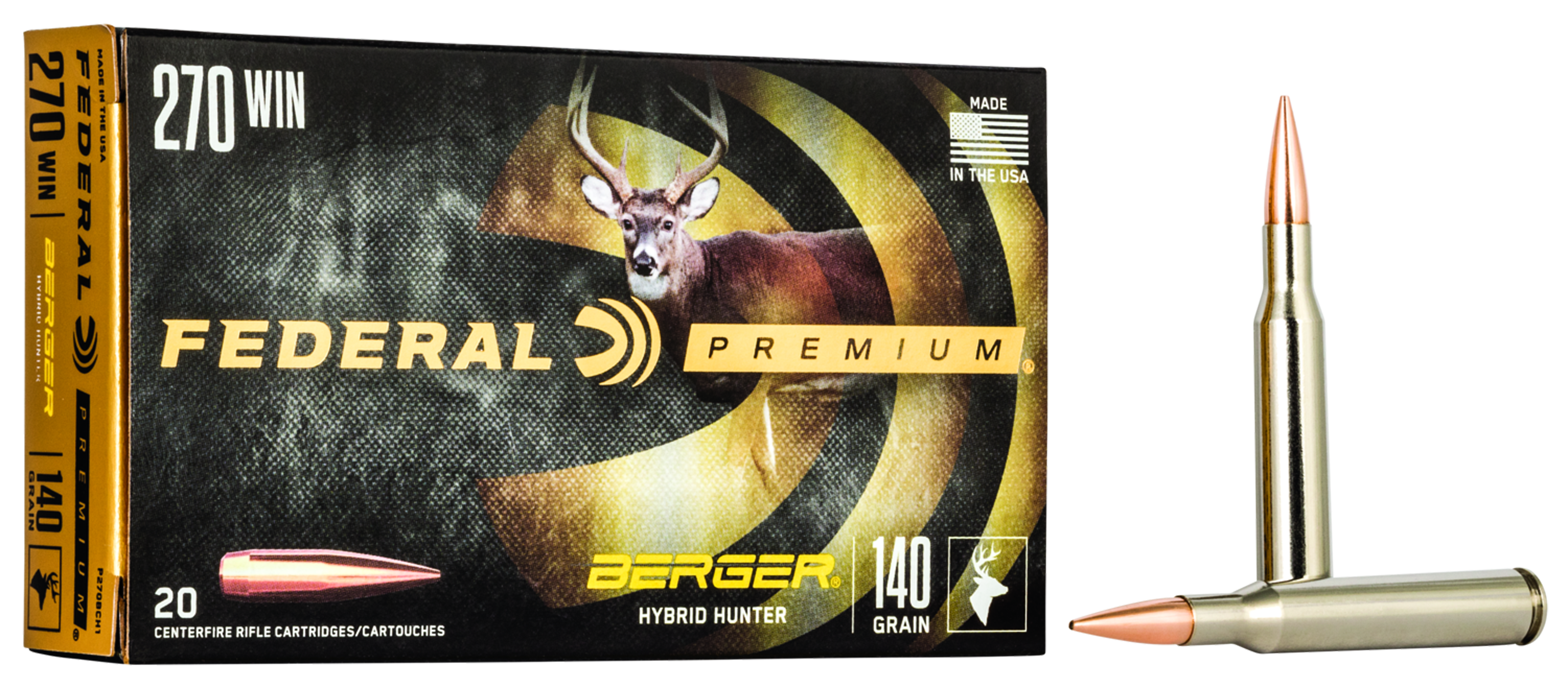 Federal Premium Berger Hybrid Hunter .270 Win. 140gr. Federal Premium Berger Hybrid Hunter .270 Win. 140gr.