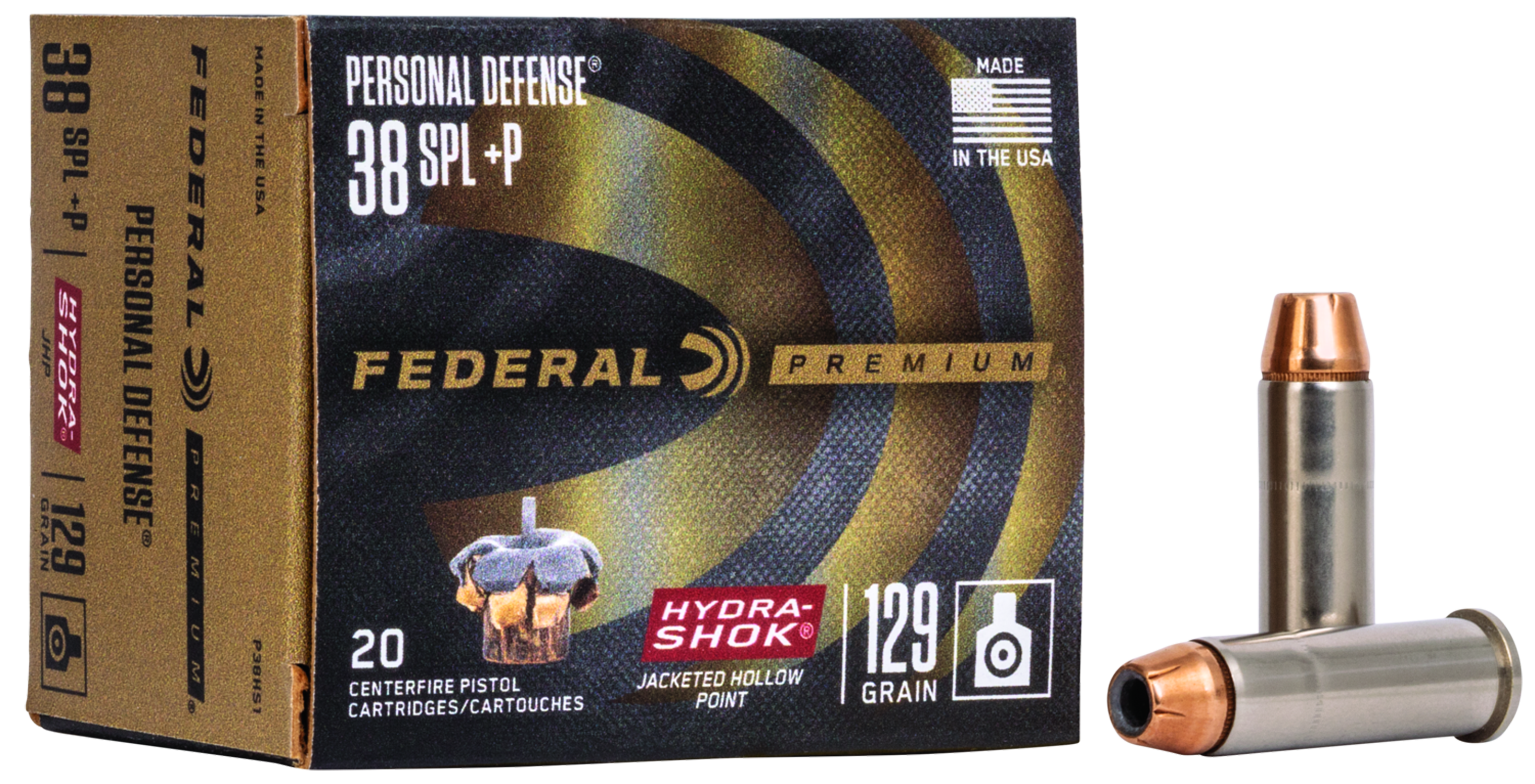 Federal Hydra Shok JHP .38 Spec. +P 129gr. Federal Hydra Shok JHP .38 Spec. +P 129gr.