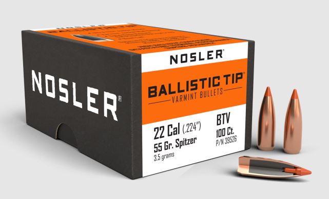 Nosler Varmint Ballistic Tip .224 55gr. Nosler Varmint Ballistic Tip .224 55gr.