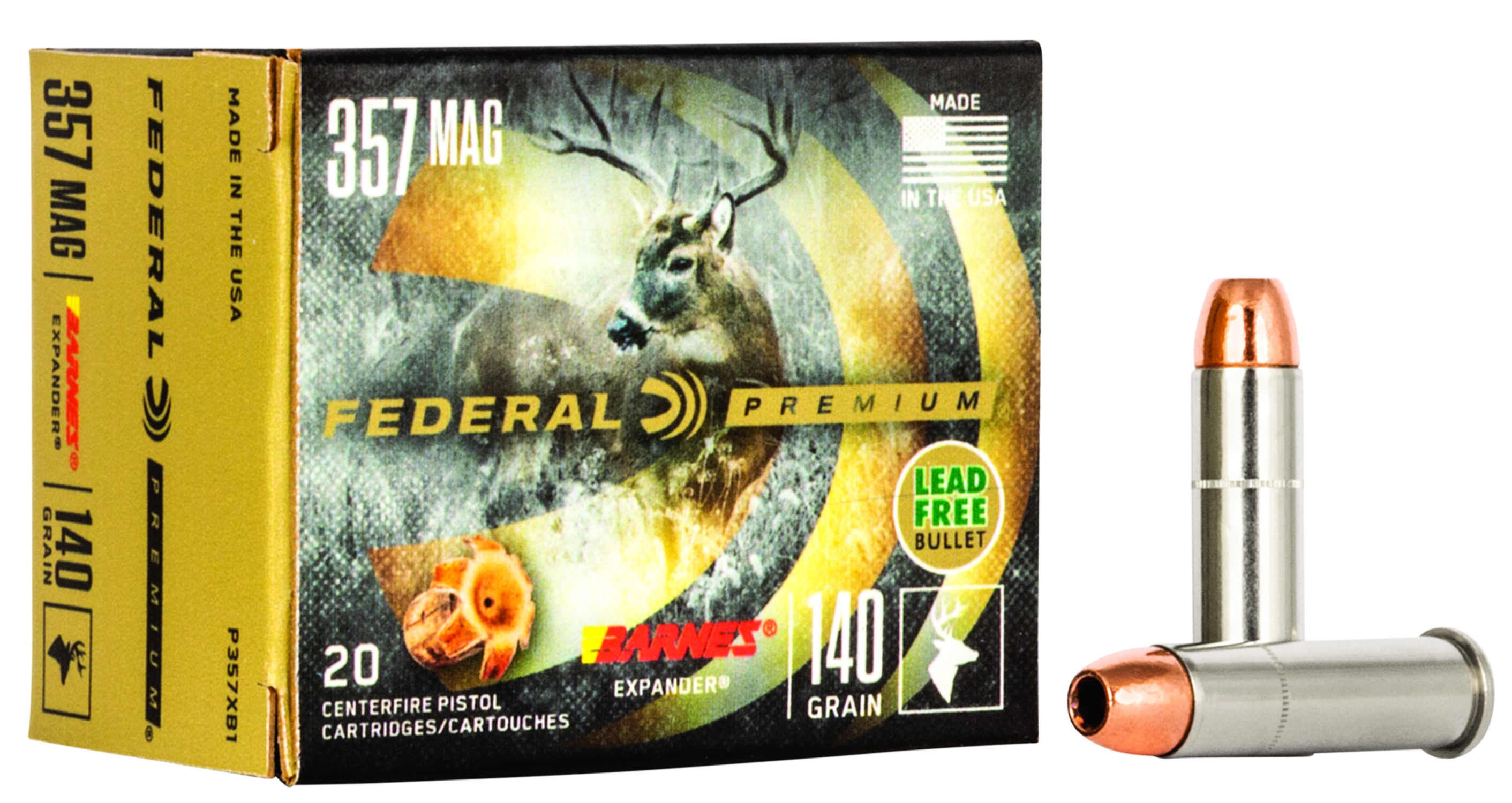 Federal Vital Shock Barnes Expander .357 Mag. 140gr. Federal Vital Shock Barnes Expander .357 Mag. 140gr.