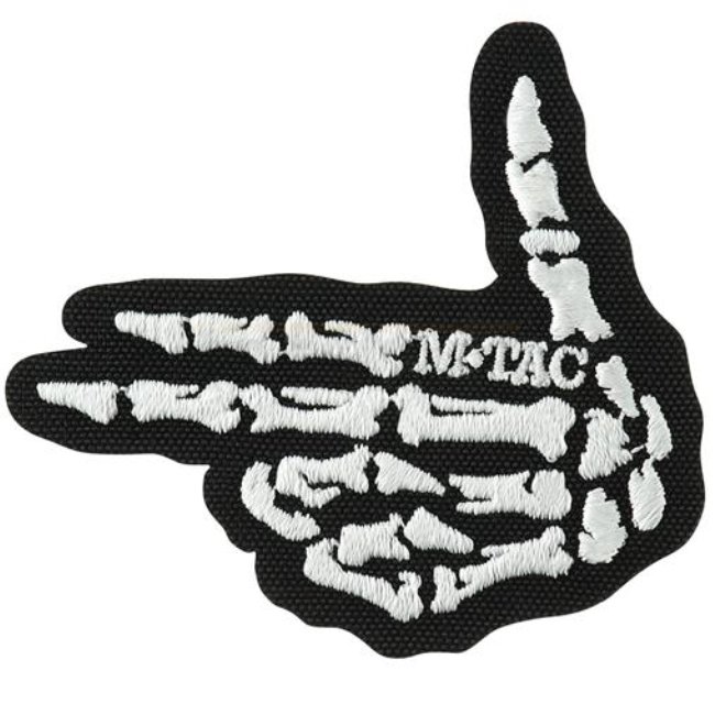 Skeleton Shooter Embroidery Patch Black M-Tac Skeleton Shooter Embroidery Patch Black M-Tac