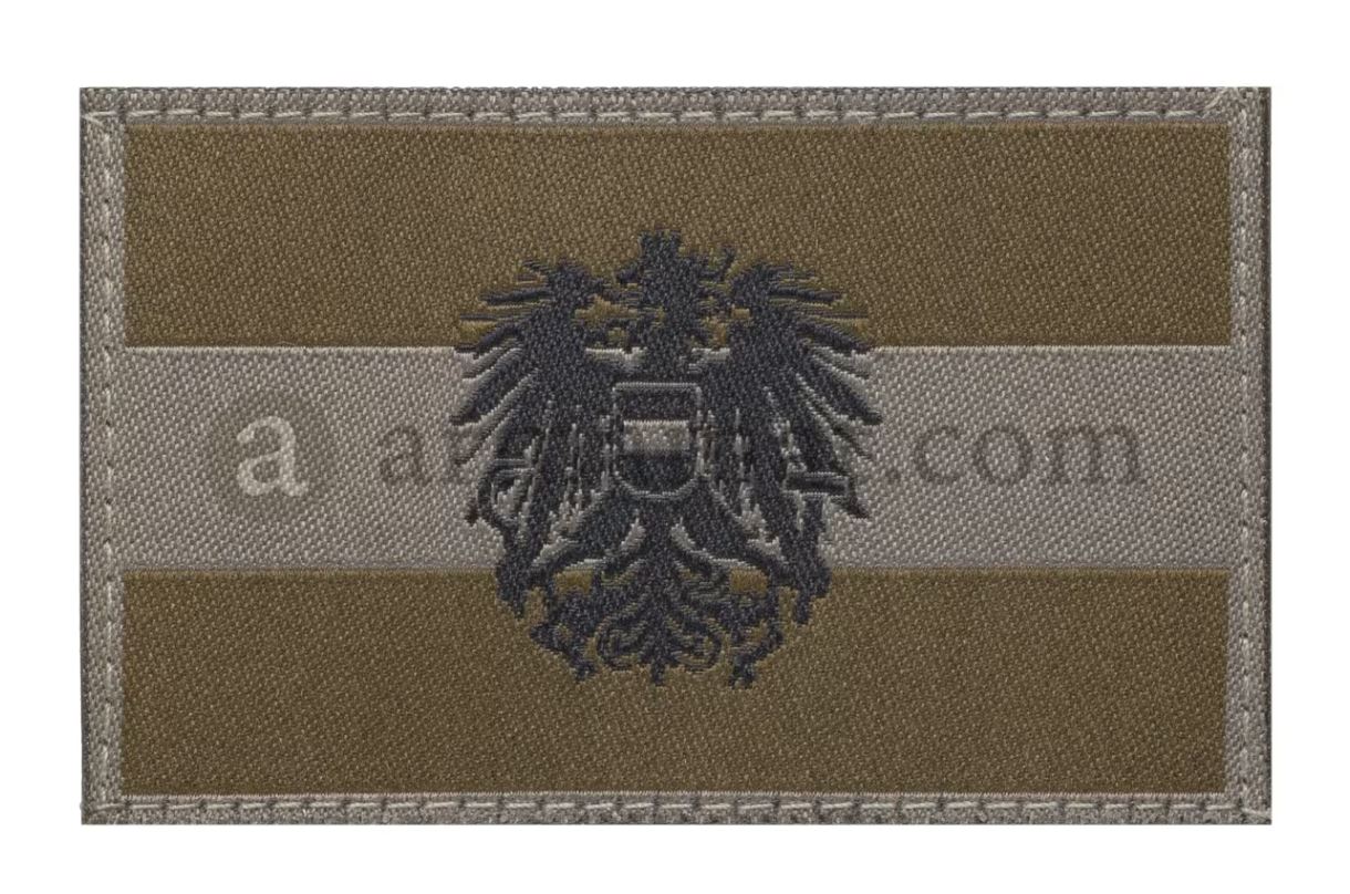 Austria Emblem Flag Patch RAL7013 Austria Emblem Flag Patch RAL7013