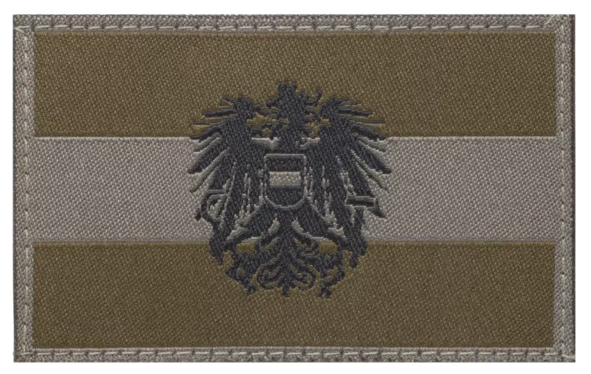 Austria Emblem Flag Patch RAL7013 Austria Emblem Flag Patch RAL7013