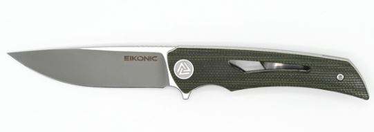 Eikonic Einhandmesser Aperature Micarta olive Eikonic Einhandmesser Aperature Micarta olive