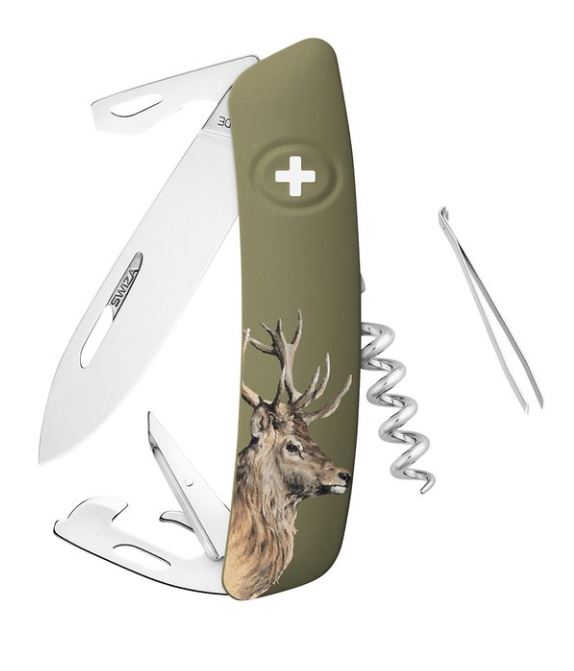 Swiza Schweizer Messer oliv, Bock Swiza Schweizer Messer oliv, Bock