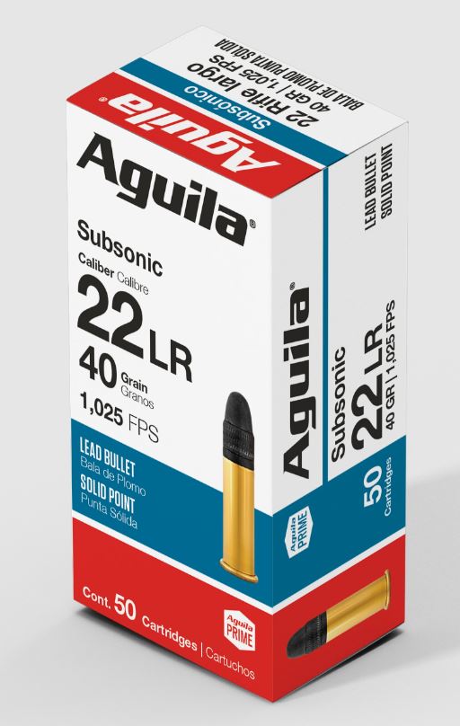 Aguila Subsonic LRN .22 LR 40gr. Aguila Subsonic LRN .22 LR 40gr.