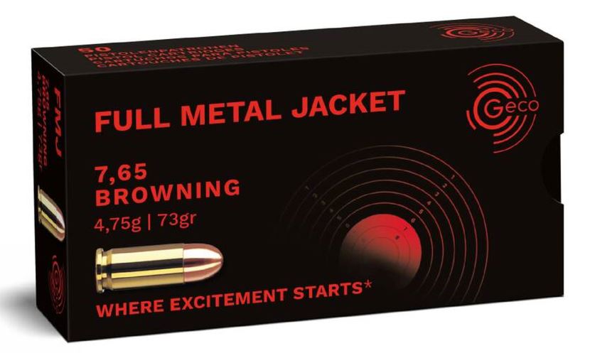 Geco FMJ 7,65/.32 Auto 73gr. Geco FMJ 7,65/.32 Auto 73gr.
