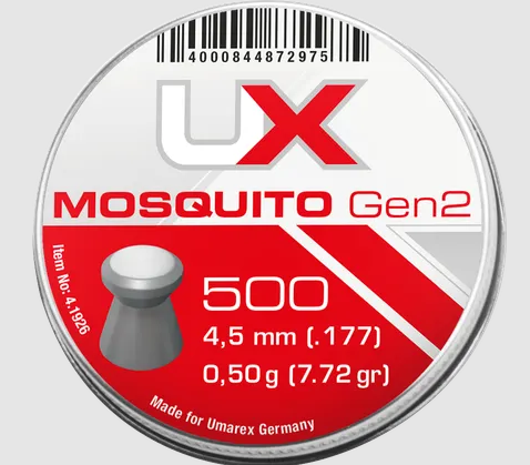Umarex Diabolos Mosquito Gen2 4,5mm; 0,5g; flach Umarex Diabolos Mosquito Gen2 4,5mm; 0,5g; flach