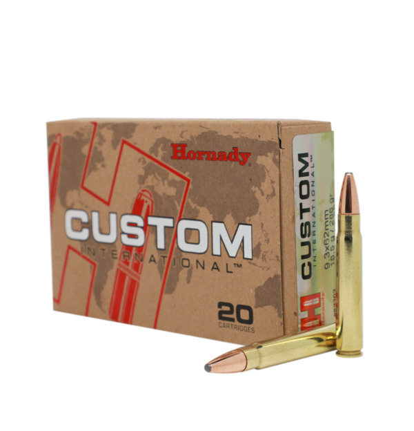 Hornady Custom International InterLock SP 9,3x62 286gr. Hornady Custom International InterLock SP 9,3x62 286gr.